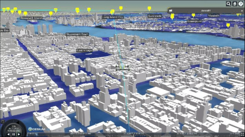 3D Model of New York City in Drone View | Source: PGT Drones | Note: Not a life like 3d model